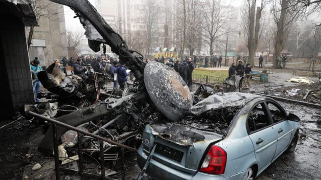 Desaparece la cúpula de Interior de Ucrania al estrellarse su helicóptero