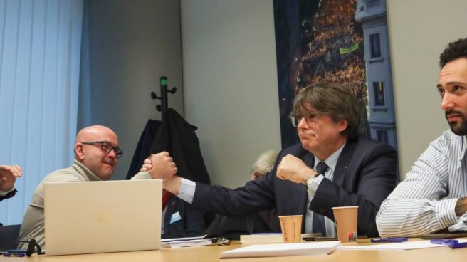 Carlos Boye, abogado, y el expresident Carles Puigdemont