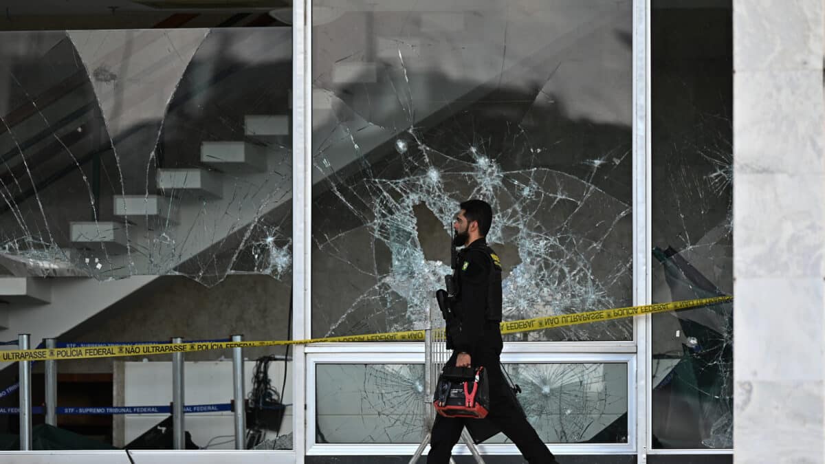 Destrozos en el Supremo Tribunal de Brasil