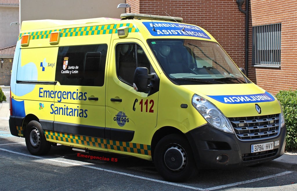 Ambulancia de Castilla y León.