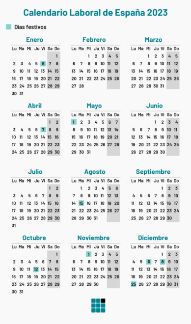 Calendario laboral de Melilla en 2023 con los días festivos comunes a todas las comunidades autónomas
