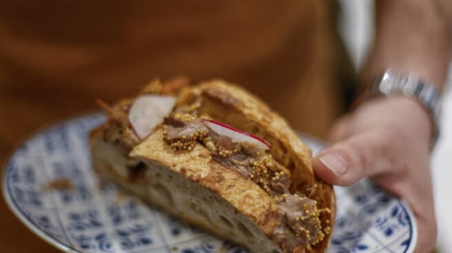 Javier Ruiz, del restaurante La Milla Marbella, gananador del mejor bocadillo de autor de Madrid Fusión
