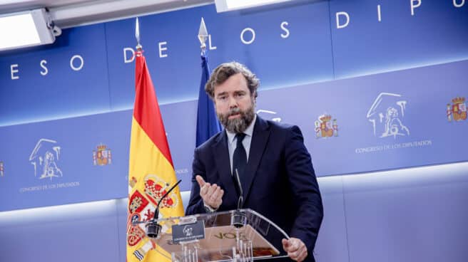 Rueda de prensa de Espinosa de los Monteros (Vox) en el Congreso de los Diputados