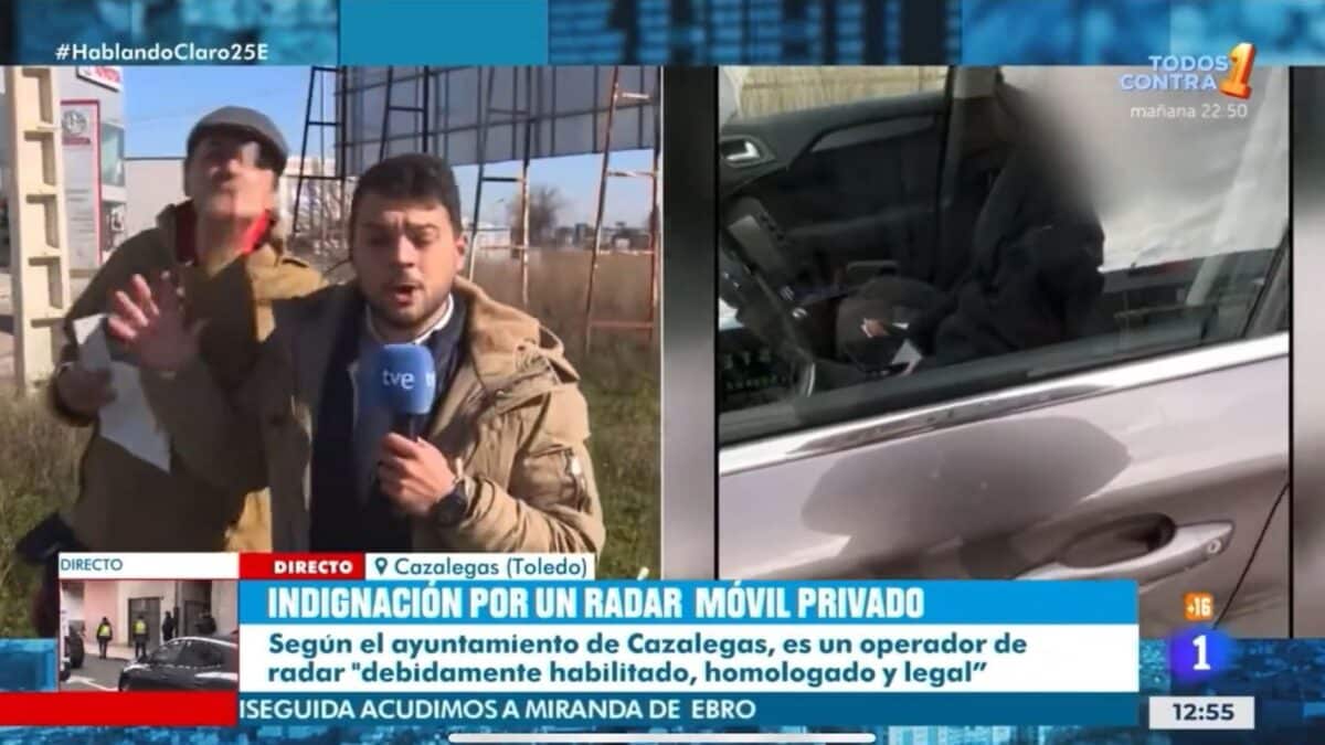 Momento de la entrevista en el programa 'Hablando claro' de TVE.