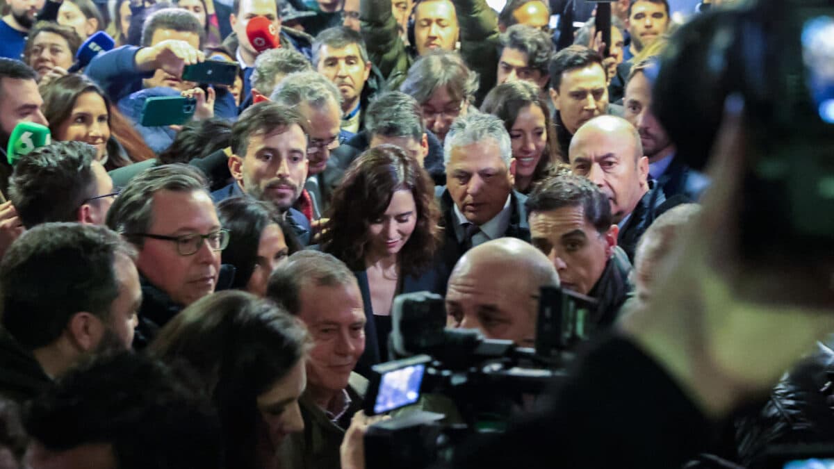 Isabel Díaz Ayuso, en la Universidad Complutense de Madrid.