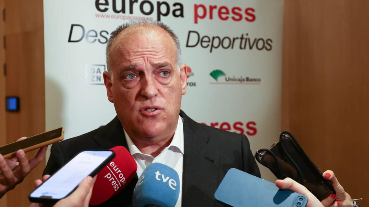 El presidente de LaLiga, Javier Tebas.