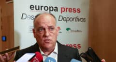 Tebas, a los ultras que amenazan a Vinicius antes del Real Madrid-Atlético: "Os localizaremos para que terminéis en la cárcel"