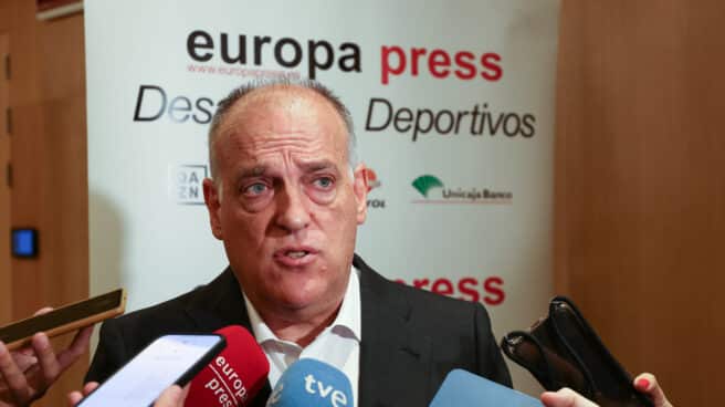 El presidente de LaLiga, Javier Tebas. El presidente de LaLiga, Javier Tebas.