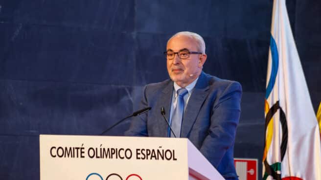 José Luis Mendoza, presidente de la UCAM, en un acto del Comité Olímpico Español en julio de 2020.