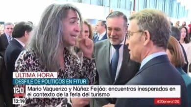 Telemadrid capta el encuentro entre Feijóo y Mario Vaquerizo: "El mejor es usted"