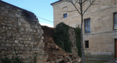 Se derrumba una parte de la muralla medieval de Ciudad Rodrigo