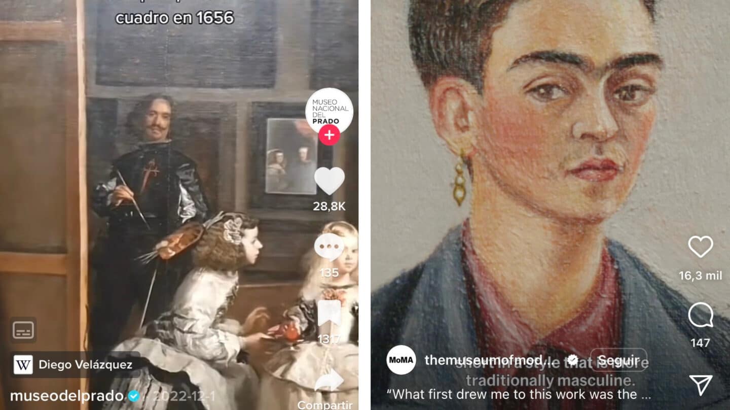 Museos como El Prado o el MoMA triunfan en TikTik o Instagram gracias a su apuesta por las redes sociales