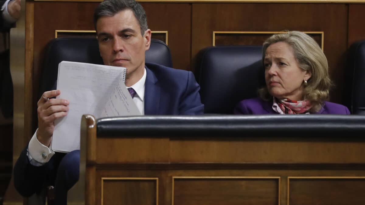 Pedro Sánchez, en el Congreso de los Diputados.