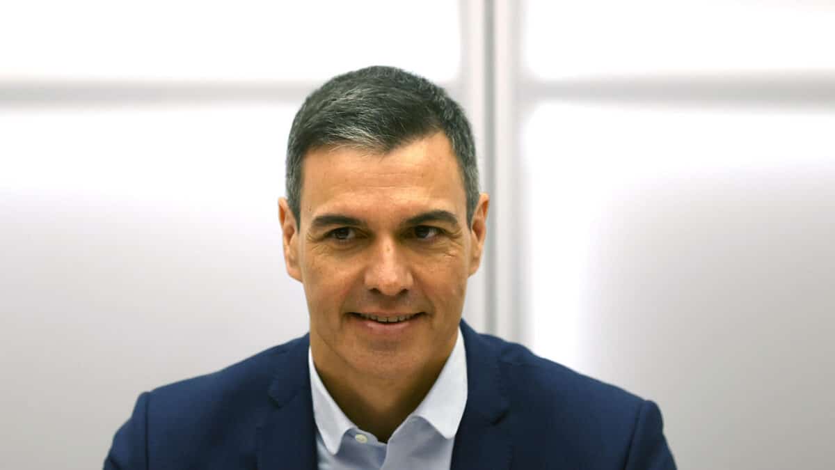 Pedro Sánchez, durante la Ejecutiva Federal del PSOE en Ferraz.