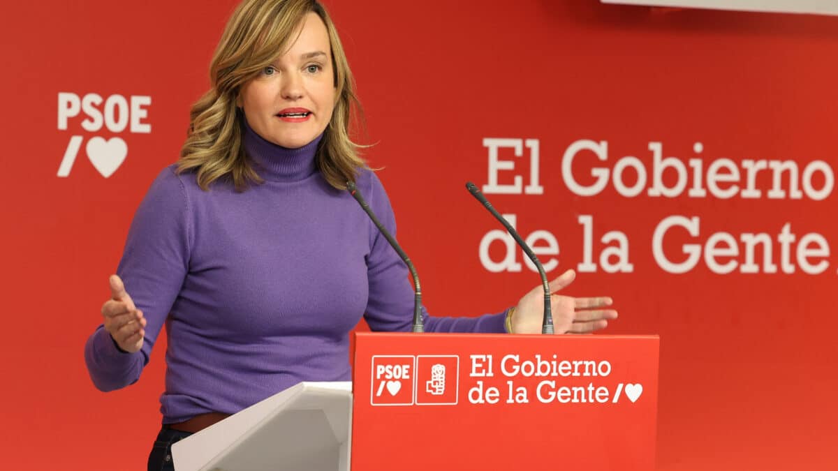 La ministra de Educación y portavoz del PSOE, Pilar Alegría.