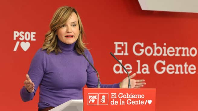 La ministra de Educación y portavoz del PSOE, Pilar Alegría.