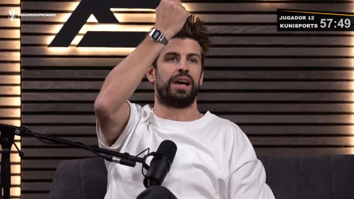 Gerard Piqué durante el anuncio del acuerdo de la Kings League con Casio en Twitch.