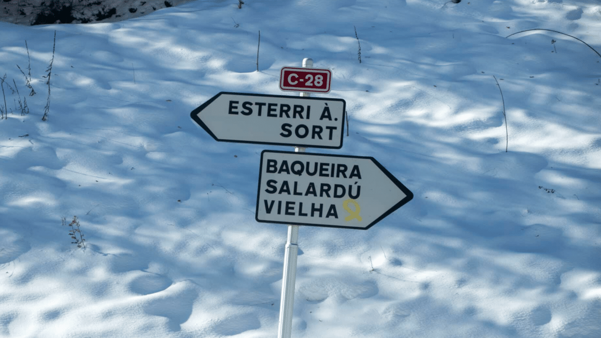 Tiempo esta semana frío por una masa de aire polar que deja nevadas como esta de Baqueira