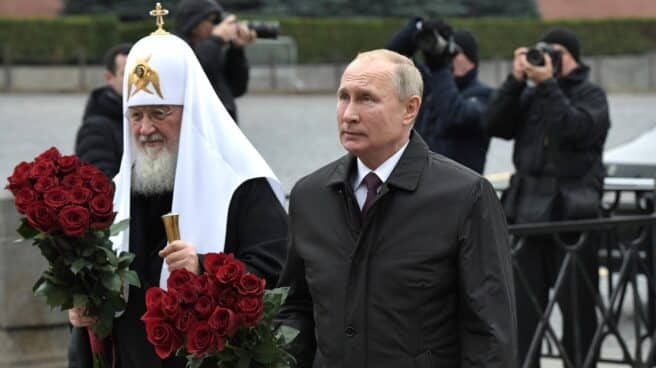 Vladimir Putin y el patriarca Kirill, juntos en una imagen de archivo. Vladimir Putin y el patriarca Kirill, juntos en una imagen de archivo.