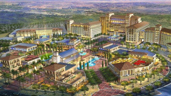 Madrid tumba el nuevo Eurovegas de los casinos por no tener un "impacto relevante" en la región Ilustración de uno de los proyectos de Cordish para Torres de la Alameda