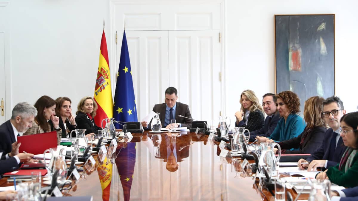 Pedro Sánchez, en La Moncloa.