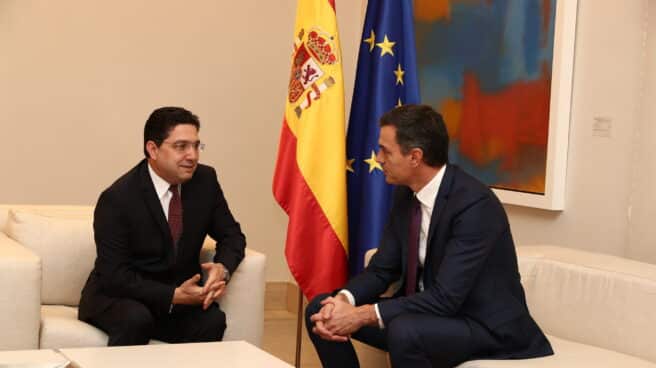 Pedro Sánchez, recibe al ministro de Asuntos Exteriores de Marruecos, Nasser Bourita