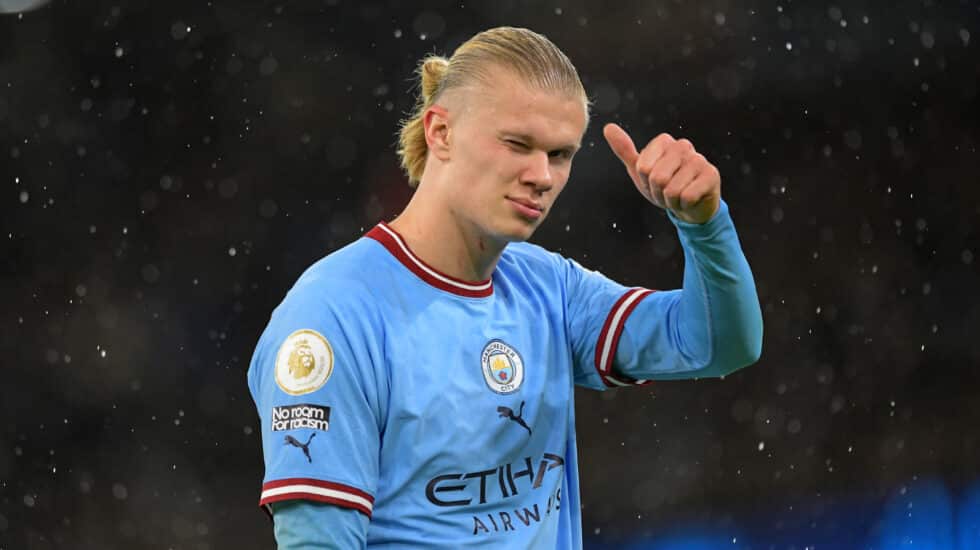 El delantero del Manchester City Erling Haaland, una de las mayores inversiones del City Football Group
