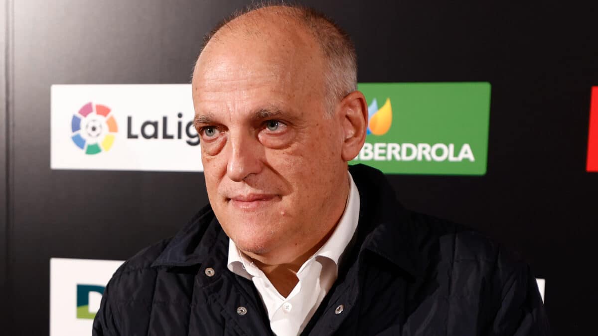 Javier Tebas asiste a la Gala de Premios de la Asociación de la Prensa Deportiva de Madrid (APDM) celebrada en el Auditorio Beatriz