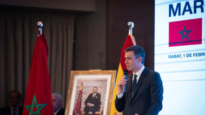 El presidente de Gobierno, Pedro Sánchez, en el acto de clausura del Foro Empresarial España-Marruecos