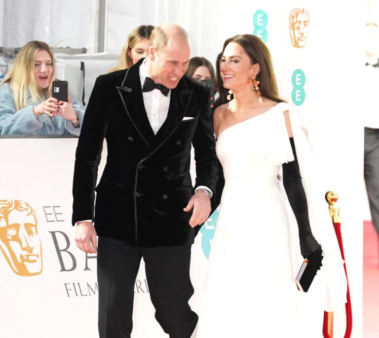Los príncipes de Gales reaparecen en los BAFTA tras los rumores de infidelidad