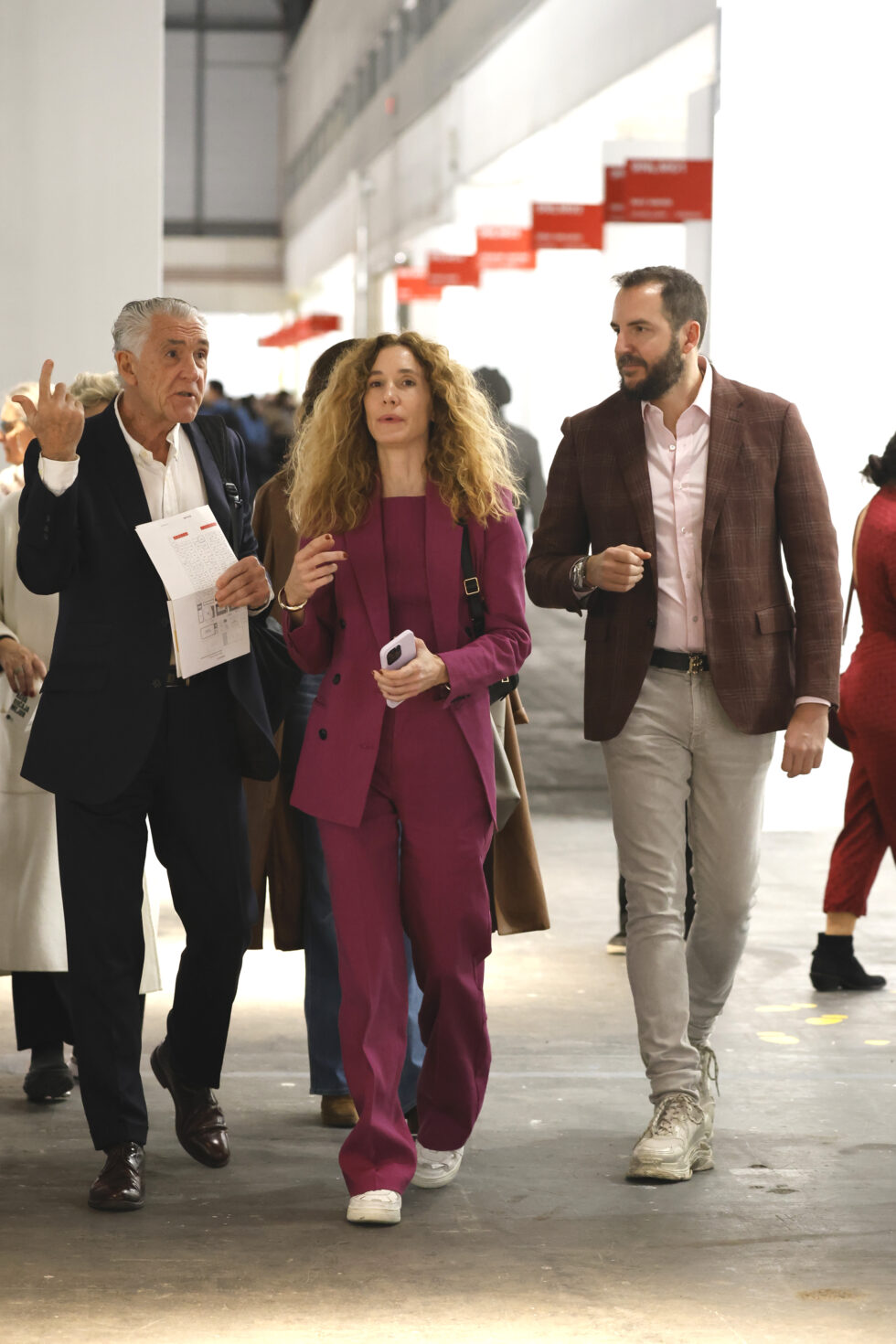 Blanca Cuesta y Borja Thyssen durante la inauguración de ARCO