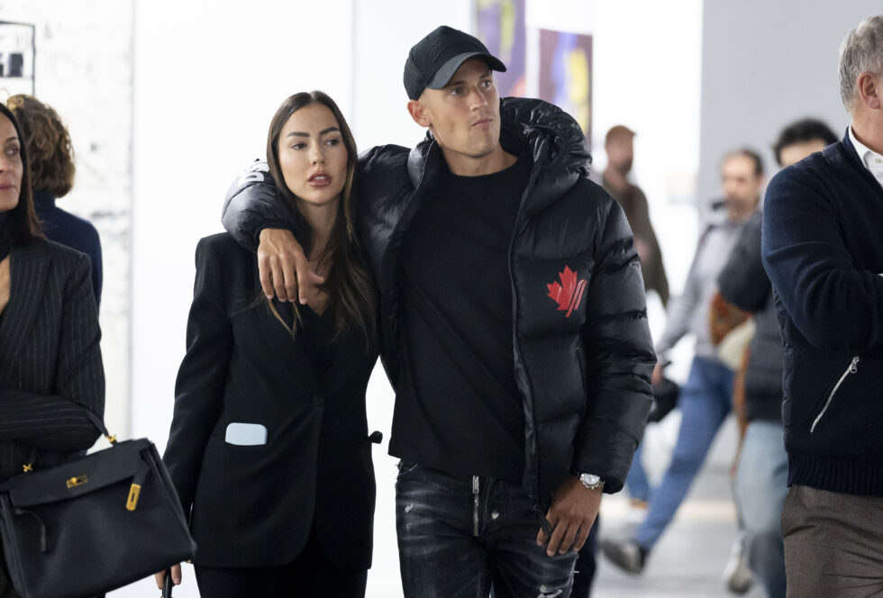 Marcos Llorente y Patricia Noarbe durante la inauguración de ARCO