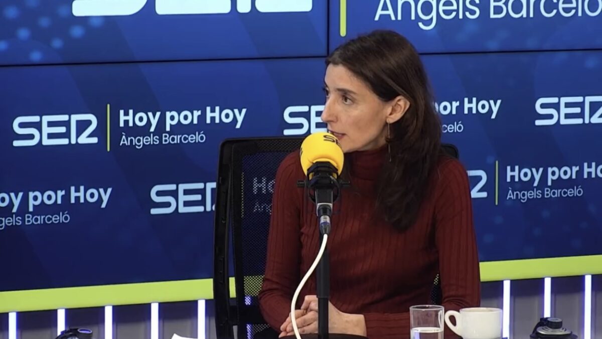 La ministra de Justicia, Pilar Llop, durante una entrevista en 'Hoy por hoy' el 7 de febrero de 2023.
