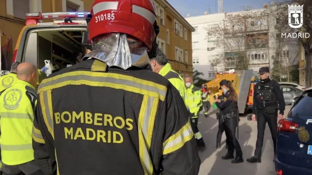 Muere una mujer de 65 años en un incendio de una casa en Madrid