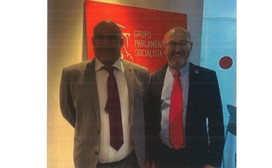 Marcos Antonio Navarro Tacoronte y Bernardo Fuentes Curbelo, en el Congreso de los Diputados.