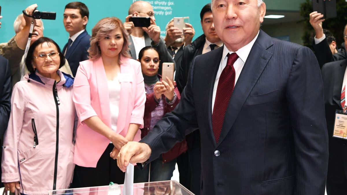 El ex presidente de Kazajstán Nursultan Nazarbayev