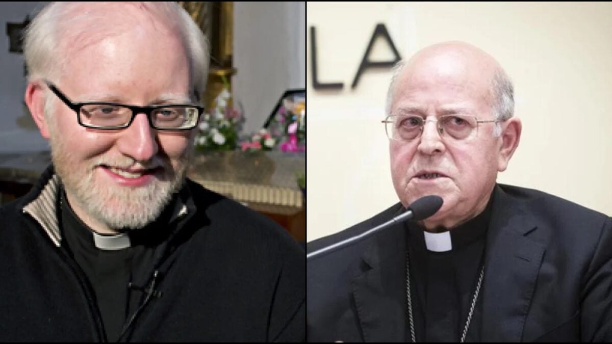 Oliver Fernández López junto al cardenal Ricardo Blázquez