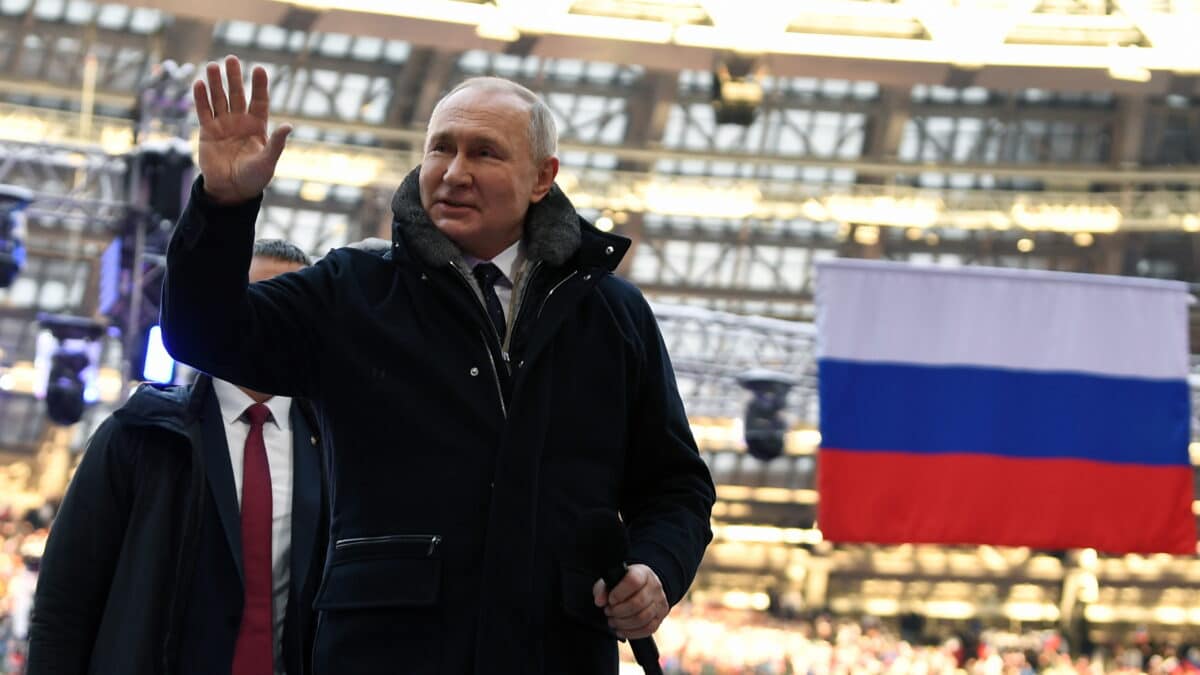 Putin se da un baño de masas en Moscú