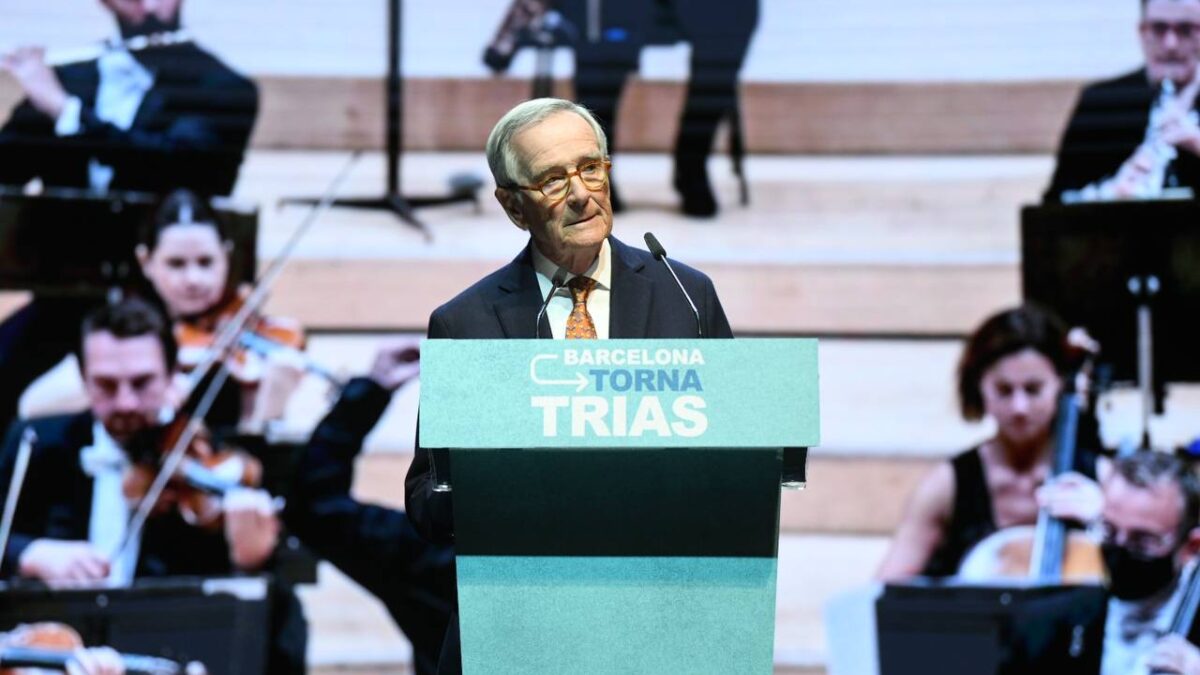 Xavier Trias presenta su candidatura en el Auditori de Barcelona