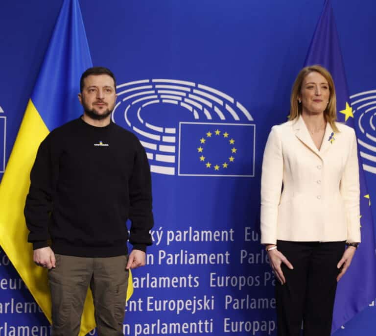Zelenski, ante el Parlamento Europeo: "Solo la victoria en Ucrania garantiza los valores europeos"