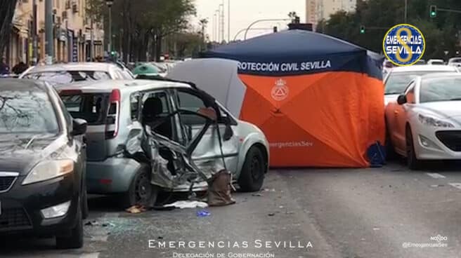 Accidente de tráfico en Sevilla.