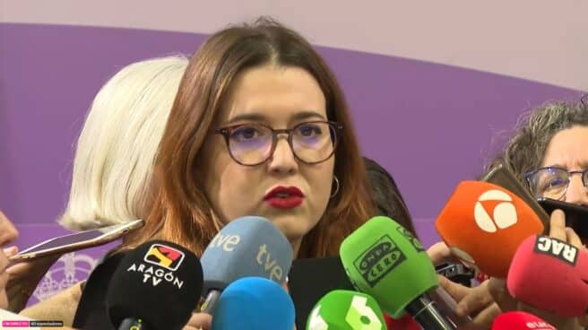 angela-rodriguez-pam La secretaria de Estado, Ángela Rodríguez, comparece este lunes en el ministerio de Igualdad.
