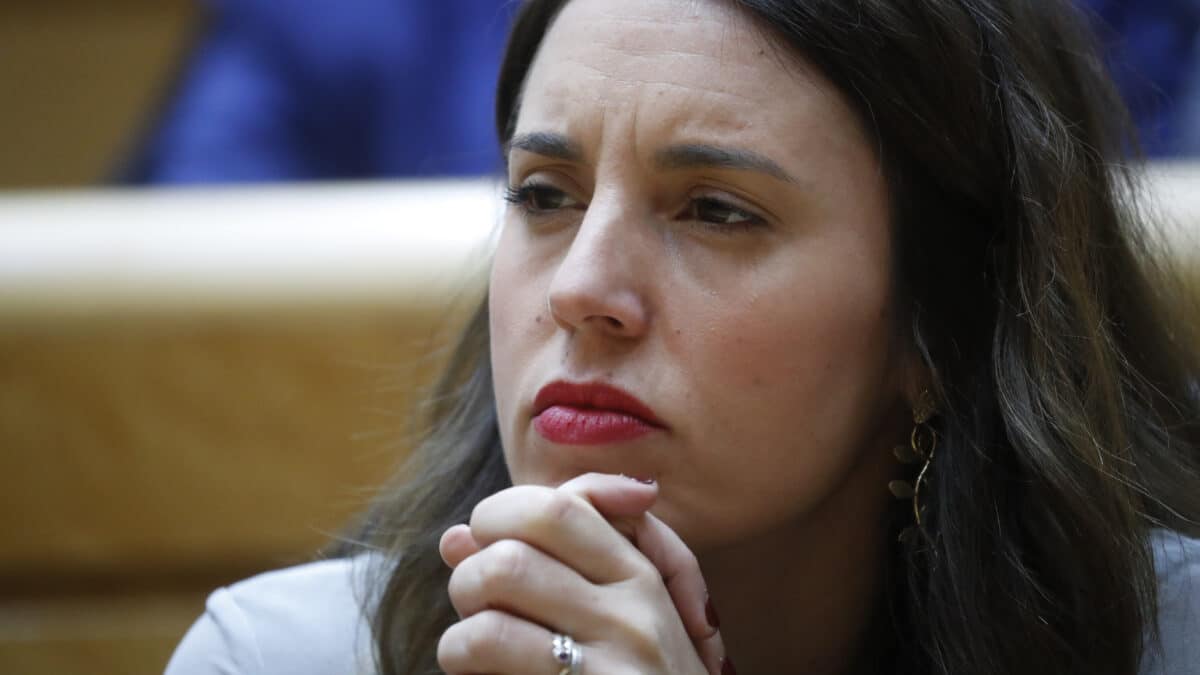 La ministra de Igualdad, Irene Montero, durante el pleno del Senado, este martes en Madrid.