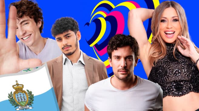 Candidatos españoles en San Marino Participantes de Una Voce Per San Marino 2023, entre los que hay 4 españoles: Verónica Romero, Víctor Arbelo, Ferrán Fabà y Brandon Parasole.