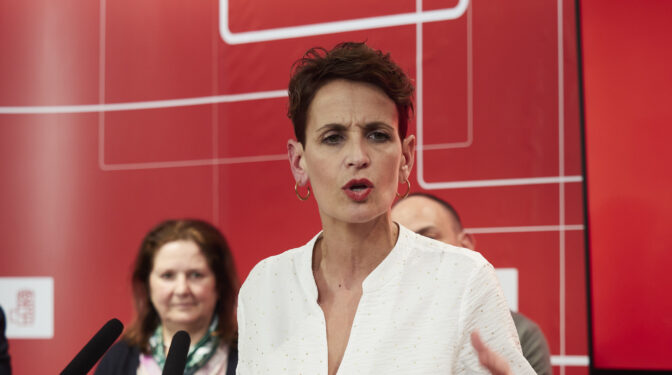 Chivite pide a los socialistas "apoyo total" a Sánchez: "Serán momentos tensos y nada fáciles"