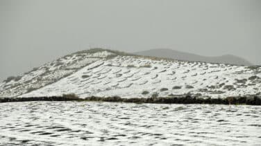 Un manto de granizo cubre de blanco la isla de Lanzarote