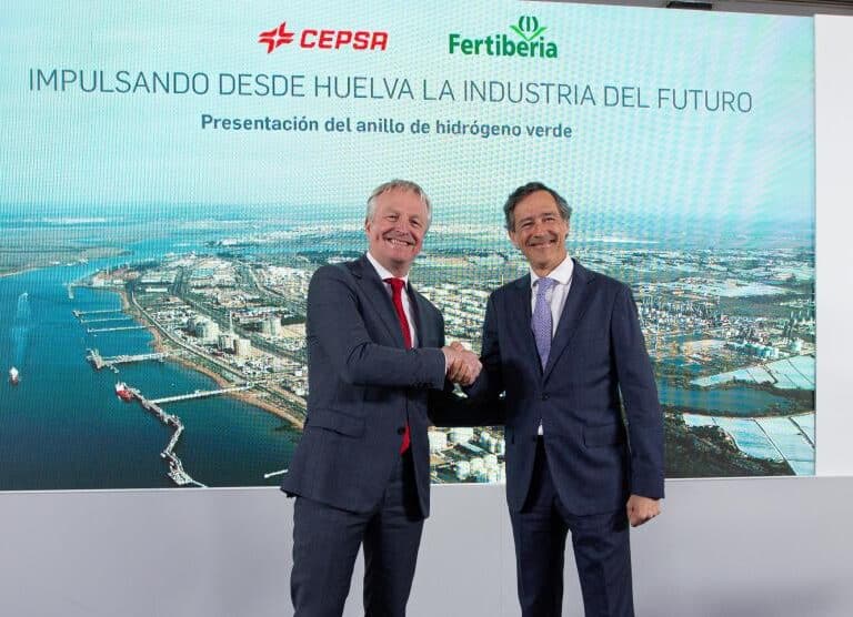 Cepsa y Fertiberia alcanzan un acuerdo para impulsar la producción de hidrógeno verde en Huelva