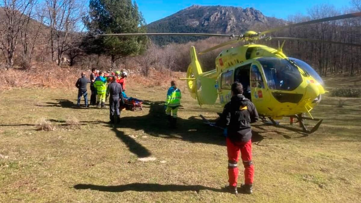 Herida grave una mujer de 60 años al ser corneada por una vaca en Bustarviejo