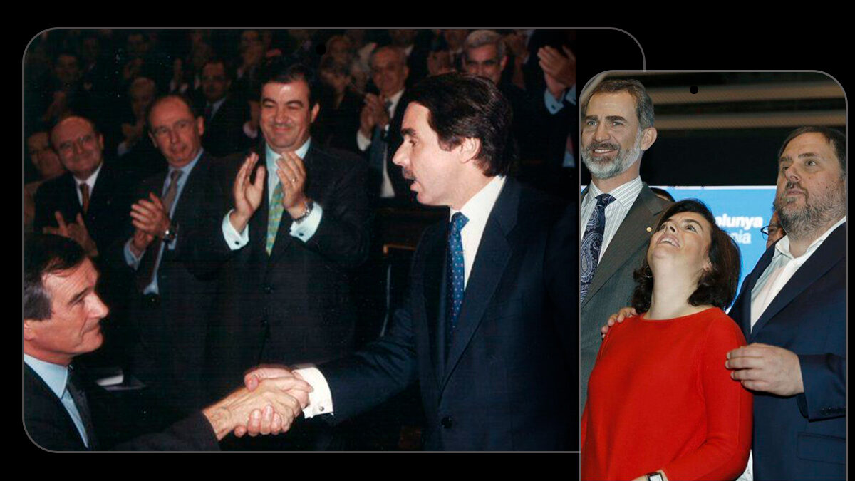 Guerra entre independentistas por las fotos con el Rey, Aznar o Soraya Sáenz de Santamaría