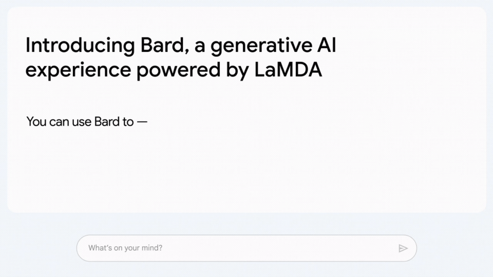 Gif con imágenes de Bard, la IA de Google.